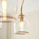 - Ashcroft - Brushed Aged Brass 5 Light Semi Flush with Clear Glass Endon-120618 - Ashcroft - Brushed Aged Brass 5 Light Semi Flush with Clear Glass