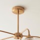 - Ashcroft Ribbed - Brushed Aged Brass 5 Light Semi Flush with Clear Ribbed Glass Endon-120619 - Ashcroft Ribbed - Brushed Aged Brass 5 Light Semi Flush with Clear Ribbed Glass