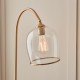 Table & Floor Lamp - Ashcroft - Brushed Aged Brass Floor Lamp with Clear Glass Endon-120620 - Ashcroft - Brushed Aged Brass Floor Lamp with Clear Glass
