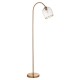 Table & Floor Lamp - Ashcroft - Brushed Aged Brass Floor Lamp with Clear Glass Endon-120620 - Ashcroft - Brushed Aged Brass Floor Lamp with Clear Glass