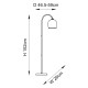 Table & Floor Lamp - Ashcroft - Brushed Aged Brass Floor Lamp with Clear Glass Endon-120620 - Ashcroft - Brushed Aged Brass Floor Lamp with Clear Glass
