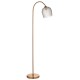 - Ashcroft Ribbed - Brushed Aged Brass Floor Lamp with Clear Ribbed Glass Endon-120621 - Ashcroft Ribbed - Brushed Aged Brass Floor Lamp with Clear Ribbed Glass