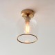 - Ashcroft - Brushed Aged Brass Ceiling Lamp with Clear Glass Endon-120622 - Ashcroft - Brushed Aged Brass Ceiling Lamp with Clear Glass