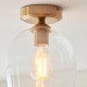 - Ashcroft - Brushed Aged Brass Ceiling Lamp with Clear Glass Endon-120622 - Ashcroft - Brushed Aged Brass Ceiling Lamp with Clear Glass