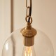 - Ashcroft - Brushed Aged Brass Pendant with Clear Glass Endon-120624 - Ashcroft - Brushed Aged Brass Pendant with Clear Glass