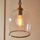 - Ashcroft - Brushed Aged Brass Pendant with Clear Glass Endon-120624 - Ashcroft - Brushed Aged Brass Pendant with Clear Glass
