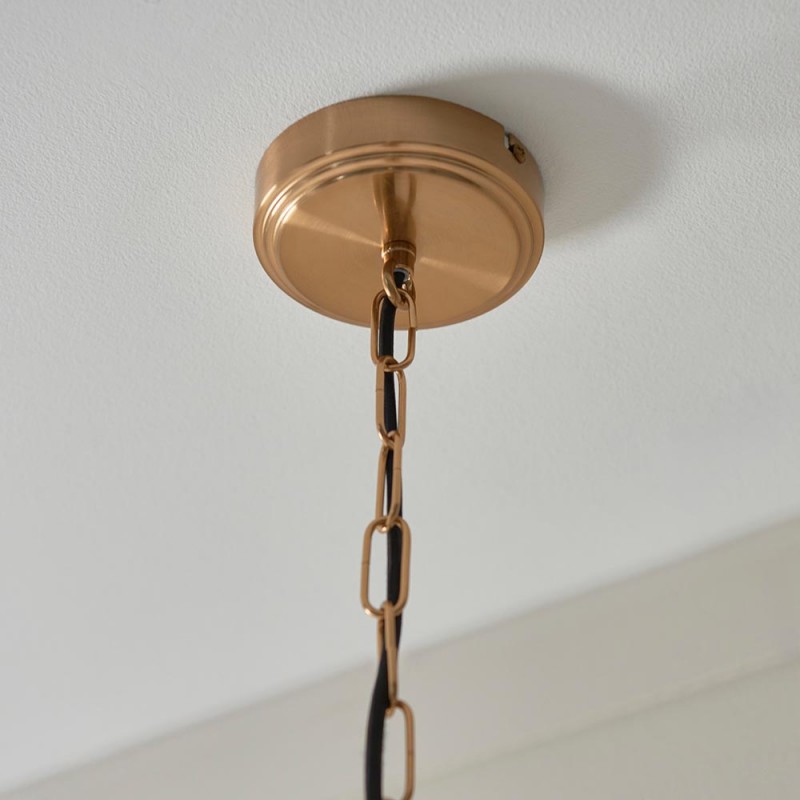 - Ashcroft - Brushed Aged Brass Pendant with Clear Glass Endon-120624 - Ashcroft - Brushed Aged Brass Pendant with Clear Glass