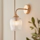 - Ashcroft Ribbed - Brushed Aged Brass Wall Lamp with Clear Ribbed Glass Endon-120627 - Ashcroft Ribbed - Brushed Aged Brass Wall Lamp with Clear Ribbed Glass