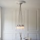 - Marinella - Bright Nickel 7 Light Cluster Pendant with Clear Glass Ambience-120643 - Marinella - Bright Nickel 7 Light Cluster Pendant with Clear Glass