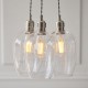 Ceiling Lights - Marinella - Bright Nickel 3 Light Cluster Pendant with Clear Glass Ambience-120644 - Marinella - Bright Nickel 3 Light Cluster Pendant with Clear Glass