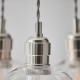 Ceiling Lights - Marinella - Bright Nickel 3 Light Cluster Pendant with Clear Glass Ambience-120644 - Marinella - Bright Nickel 3 Light Cluster Pendant with Clear Glass