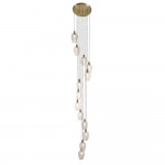 Marinella - Antique Brass 13 Light Cluster Pendant with Clear Glass Marinella - Antique Brass 13 Light Cluster Pendant with Clear Glass