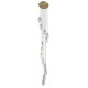 - Marinella - Antique Brass 13 Light Cluster Pendant with Clear Glass Ambience-120645 - Marinella - Antique Brass 13 Light Cluster Pendant with Clear Glass