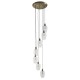 - Marinella - Antique Brass 7 Light Cluster Pendant with Clear Glass Ambience-120646 - Marinella - Antique Brass 7 Light Cluster Pendant with Clear Glass