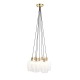- Marinella - Antique Brass 7 Light Cluster Pendant with Clear Glass Ambience-120647 - Marinella - Antique Brass 7 Light Cluster Pendant with Clear Glass