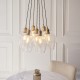 - Marinella - Antique Brass 7 Light Cluster Pendant with Clear Glass Ambience-120647 - Marinella - Antique Brass 7 Light Cluster Pendant with Clear Glass