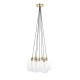 - Marinella - Antique Brass 7 Light Cluster Pendant with Clear Glass Ambience-120647 - Marinella - Antique Brass 7 Light Cluster Pendant with Clear Glass