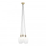 Marinella - Antique Brass 3 Light Cluster Pendant with Clear Glass Marinella - Antique Brass 3 Light Cluster Pendant with Clear Glass
