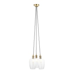 Marinella - Antique Brass 3 Light Cluster Pendant with Clear Glass Marinella - Antique Brass 3 Light Cluster Pendant with Clear Glass