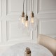 - Marinella - Antique Brass 3 Light Cluster Pendant with Clear Glass Ambience-120648 - Marinella - Antique Brass 3 Light Cluster Pendant with Clear Glass