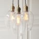 - Marinella - Antique Brass 3 Light Cluster Pendant with Clear Glass Ambience-120648 - Marinella - Antique Brass 3 Light Cluster Pendant with Clear Glass