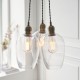 - Marinella - Antique Brass 3 Light Cluster Pendant with Clear Glass Ambience-120648 - Marinella - Antique Brass 3 Light Cluster Pendant with Clear Glass