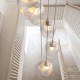 Ceiling Lights - Marinella - Bright Nickel 13 Light Cluster Pendant with Clear Ribbed Glass Ambience-120653 - Marinella - Bright Nickel 13 Light Cluster Pendant with Clear Ribbed Glass