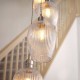 Ceiling Lights - Marinella - Bright Nickel 13 Light Cluster Pendant with Clear Ribbed Glass Ambience-120653 - Marinella - Bright Nickel 13 Light Cluster Pendant with Clear Ribbed Glass