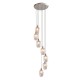 - Marinella - Bright Nickel 7 Light Cluster Pendant with Clear Ribbed Glass Ambience-120650 - Marinella - Bright Nickel 7 Light Cluster Pendant with Clear Ribbed Glass