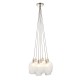 - Marinella - Bright Nickel 7 Light Cluster Pendant with Clear Ribbed Glass Ambience-120651 - Marinella - Bright Nickel 7 Light Cluster Pendant with Clear Ribbed Glass