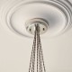 - Marinella - Bright Nickel 7 Light Cluster Pendant with Clear Ribbed Glass Ambience-120651 - Marinella - Bright Nickel 7 Light Cluster Pendant with Clear Ribbed Glass