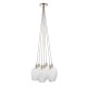 - Marinella - Bright Nickel 7 Light Cluster Pendant with Clear Ribbed Glass Ambience-120651 - Marinella - Bright Nickel 7 Light Cluster Pendant with Clear Ribbed Glass