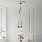 Marinella - Bright Nickel 3 Light Cluster Pendant with Clear Ribbed Glass Marinella - Bright Nickel 3 Light Cluster Pendant with Clear Ribbed Glass