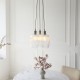 - Marinella - Bright Nickel 3 Light Cluster Pendant with Clear Ribbed Glass Ambience-120652 - Marinella - Bright Nickel 3 Light Cluster Pendant with Clear Ribbed Glass