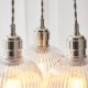 - Marinella - Bright Nickel 3 Light Cluster Pendant with Clear Ribbed Glass Ambience-120652 - Marinella - Bright Nickel 3 Light Cluster Pendant with Clear Ribbed Glass