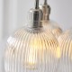 - Marinella - Bright Nickel 3 Light Cluster Pendant with Clear Ribbed Glass Ambience-120652 - Marinella - Bright Nickel 3 Light Cluster Pendant with Clear Ribbed Glass