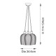 - Marinella - Bright Nickel 3 Light Cluster Pendant with Clear Ribbed Glass Ambience-120652 - Marinella - Bright Nickel 3 Light Cluster Pendant with Clear Ribbed Glass