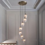Marinella - Antique Brass 7 Light Cluster Pendant with Clear Ribbed Glass Marinella - Antique Brass 7 Light Cluster Pendant with Clear Ribbed Glass