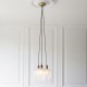 - Marinella - Antique Brass 3 Light Cluster Pendant with Clear Ribbed Glass Ambience-120656 - Marinella - Antique Brass 3 Light Cluster Pendant with Clear Ribbed Glass