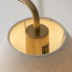 Endon-120743 - Wallbridge - Brushed Aged Brass & Marble Floor Lamp with Natural Linen Shade