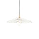 Endon-120751 - Eltham & Orchid - Brushed Aged Brass Pendant with Decorative Glass