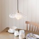 Endon-120751 - Eltham & Orchid - Brushed Aged Brass Pendant with Decorative Glass