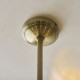 Endon-120758 - Avelyn - Antique Brass 8 Light Centre Fitting with Frosted & Clear Ribbed Glass