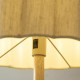 Endon-120763 - Olson - Wooden Floor Lamp with Scalloped Natural Fabric Shade