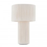 Noah - Cream Cotton Cord Wrapped Tiered Table Lamp