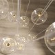 Endon-120834 - Oslo - Brushed Aged Brass 12 Light Cluster Pendant with Clear Glass