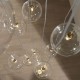 Endon-120834 - Oslo - Brushed Aged Brass 12 Light Cluster Pendant with Clear Glass