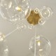 Endon-120834 - Oslo - Brushed Aged Brass 12 Light Cluster Pendant with Clear Glass