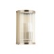 Endon-120851 - Ridgeton - Antique Brass Wall Lamp with Ribbed Glass & Diffuser IP44
