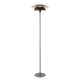Endon-121069 - Lyon - Matt Black & Satin Brass Floor Lamp